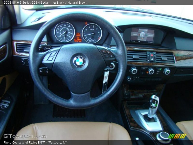 Jet Black / Natural Brown 2008 BMW 5 Series 528xi Sedan