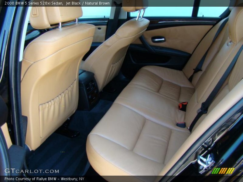Jet Black / Natural Brown 2008 BMW 5 Series 528xi Sedan