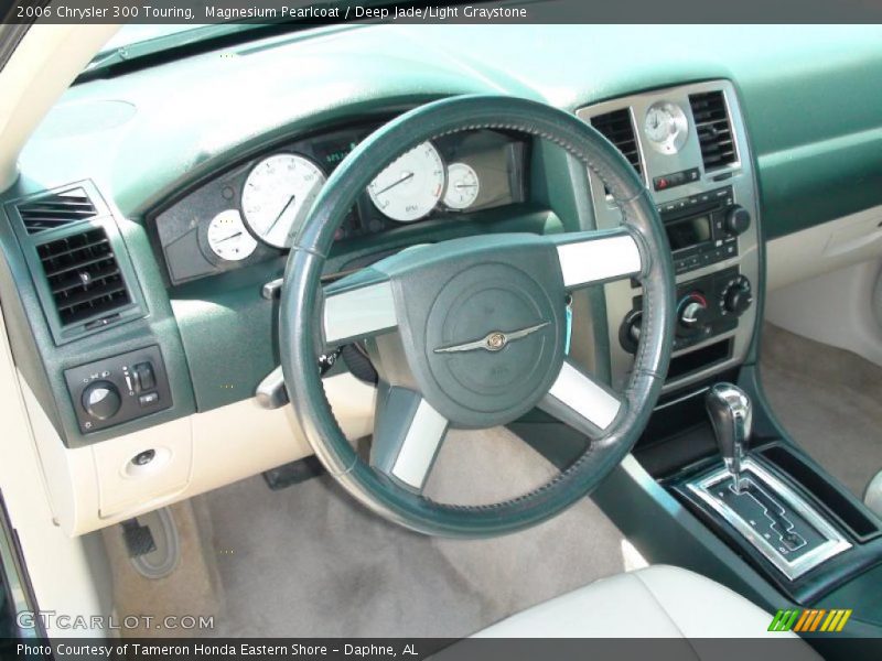 Magnesium Pearlcoat / Deep Jade/Light Graystone 2006 Chrysler 300 Touring