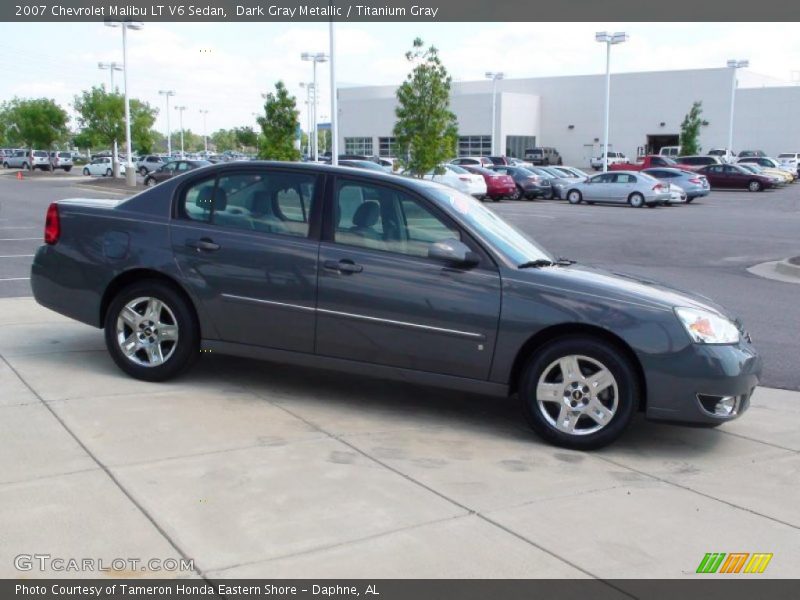 Dark Gray Metallic / Titanium Gray 2007 Chevrolet Malibu LT V6 Sedan