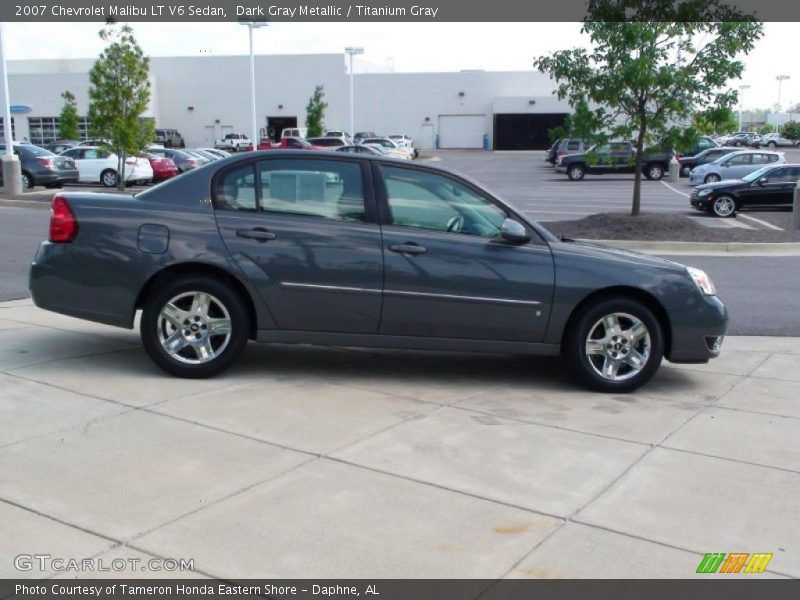 Dark Gray Metallic / Titanium Gray 2007 Chevrolet Malibu LT V6 Sedan