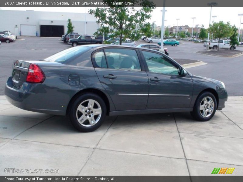 Dark Gray Metallic / Titanium Gray 2007 Chevrolet Malibu LT V6 Sedan