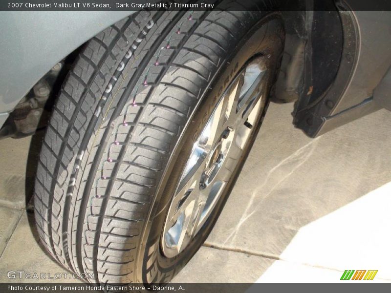 Dark Gray Metallic / Titanium Gray 2007 Chevrolet Malibu LT V6 Sedan