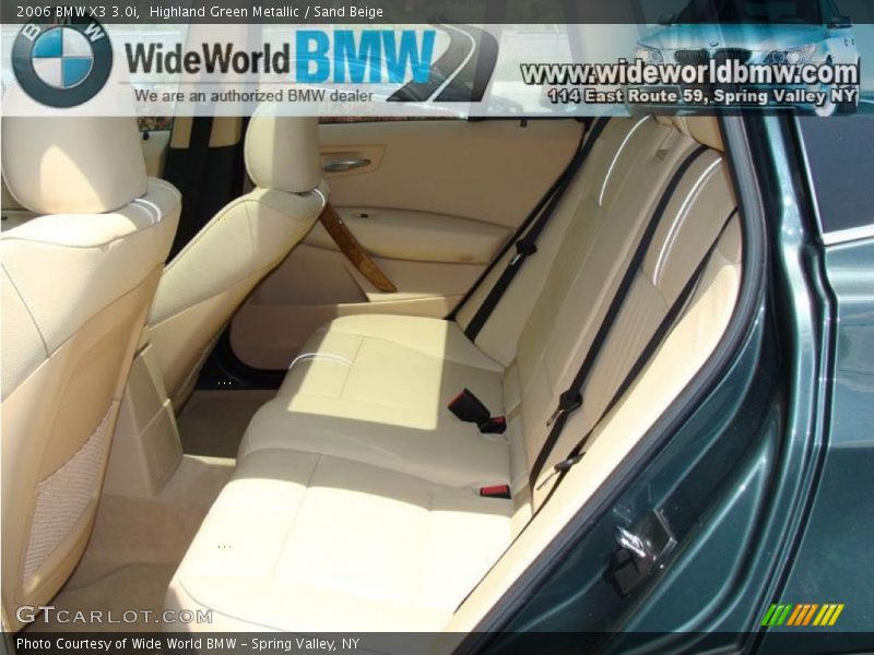 Highland Green Metallic / Sand Beige 2006 BMW X3 3.0i