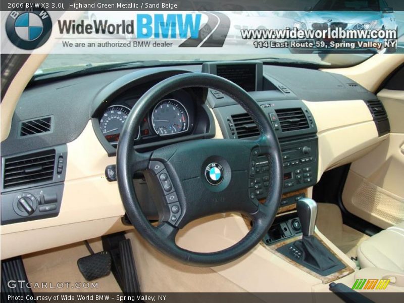 Highland Green Metallic / Sand Beige 2006 BMW X3 3.0i