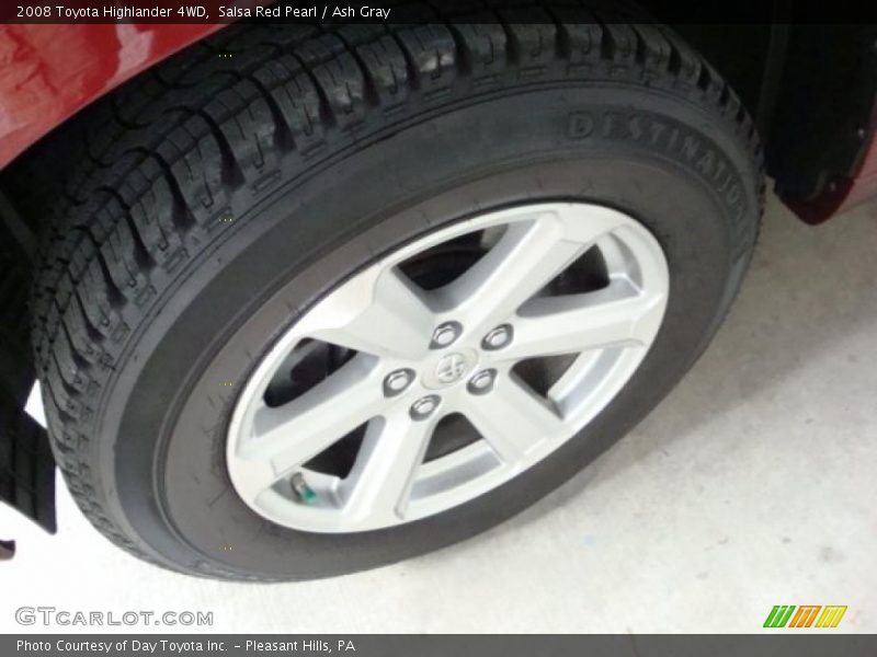 Salsa Red Pearl / Ash Gray 2008 Toyota Highlander 4WD
