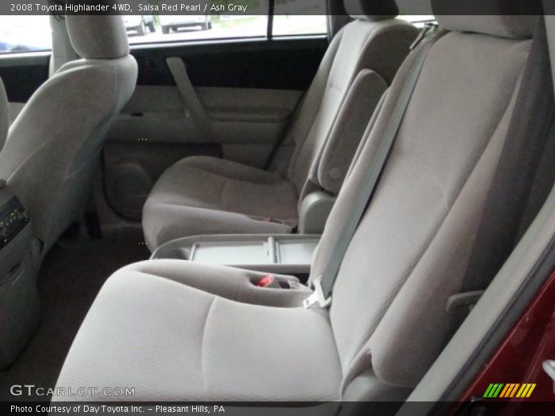 Salsa Red Pearl / Ash Gray 2008 Toyota Highlander 4WD