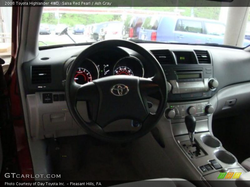 Salsa Red Pearl / Ash Gray 2008 Toyota Highlander 4WD