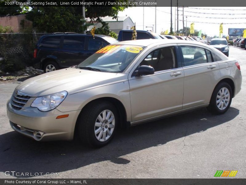 Linen Gold Metallic Pearl / Dark Khaki/Light Graystone 2007 Chrysler Sebring Sedan