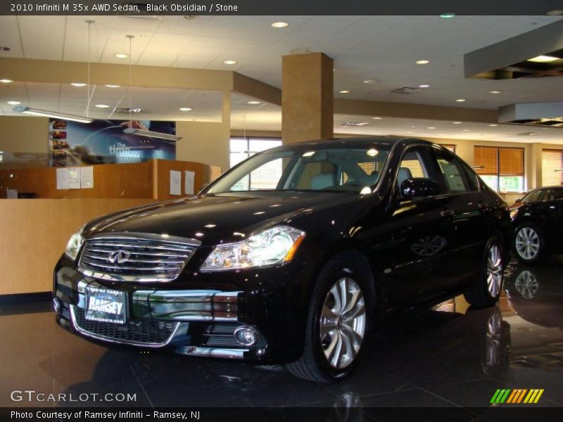 Black Obsidian / Stone 2010 Infiniti M 35x AWD Sedan
