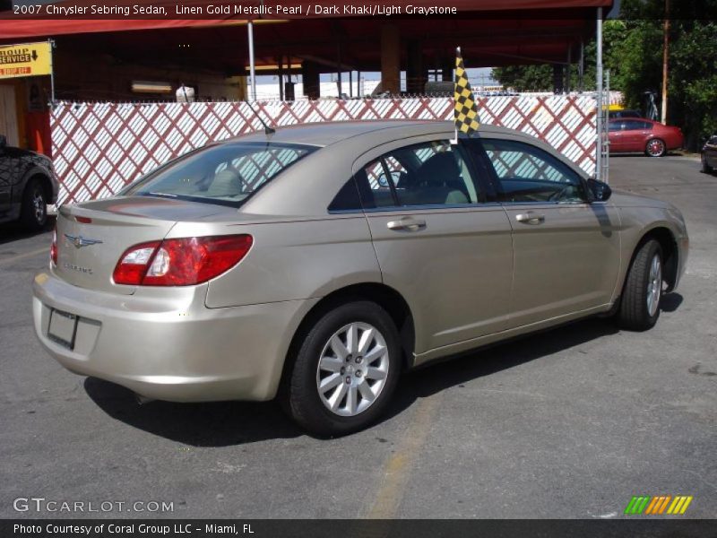 Linen Gold Metallic Pearl / Dark Khaki/Light Graystone 2007 Chrysler Sebring Sedan