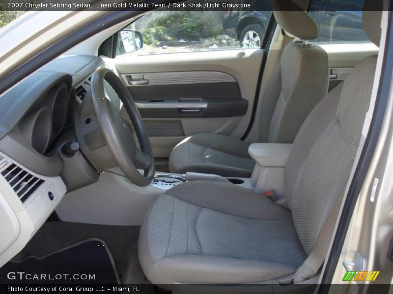Linen Gold Metallic Pearl / Dark Khaki/Light Graystone 2007 Chrysler Sebring Sedan