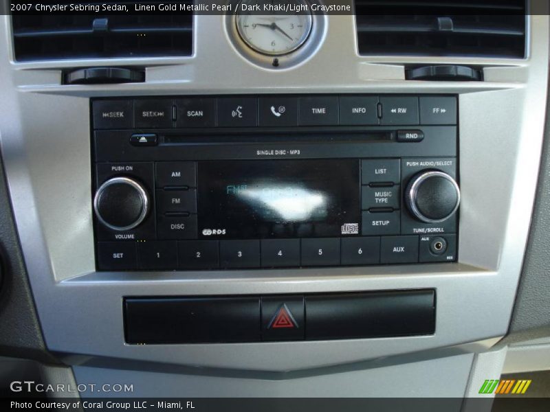 Linen Gold Metallic Pearl / Dark Khaki/Light Graystone 2007 Chrysler Sebring Sedan