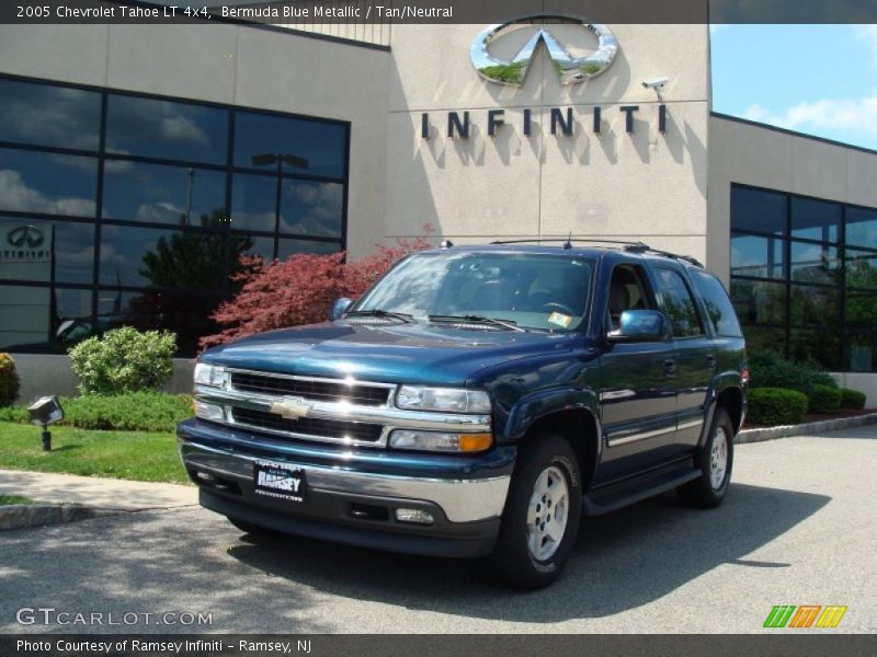 Bermuda Blue Metallic / Tan/Neutral 2005 Chevrolet Tahoe LT 4x4