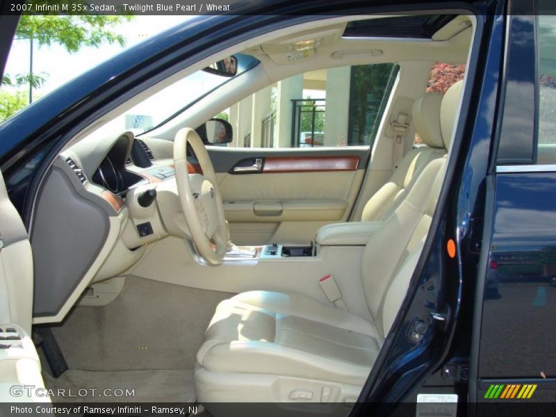 Twilight Blue Pearl / Wheat 2007 Infiniti M 35x Sedan