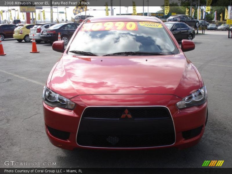 Rally Red Pearl / Black 2008 Mitsubishi Lancer ES