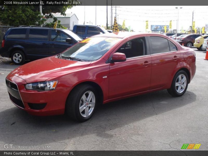 Rally Red Pearl / Black 2008 Mitsubishi Lancer ES