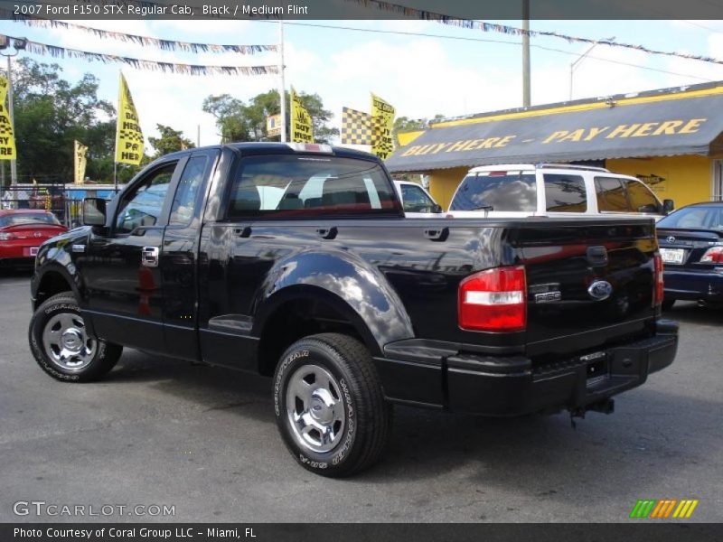 Black / Medium Flint 2007 Ford F150 STX Regular Cab