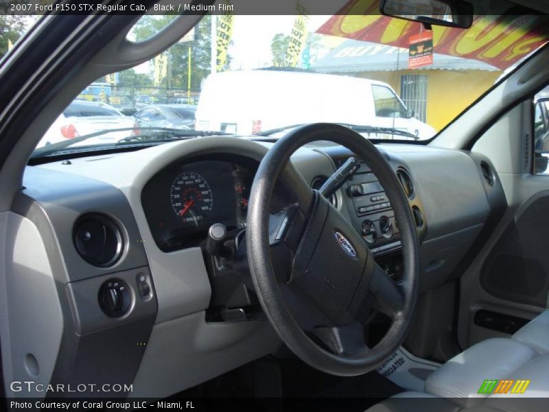 Black / Medium Flint 2007 Ford F150 STX Regular Cab