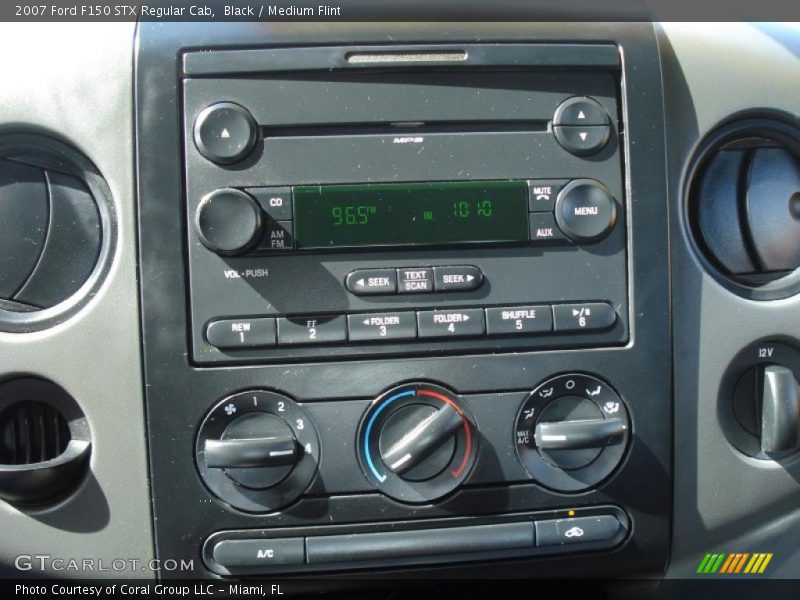 Black / Medium Flint 2007 Ford F150 STX Regular Cab