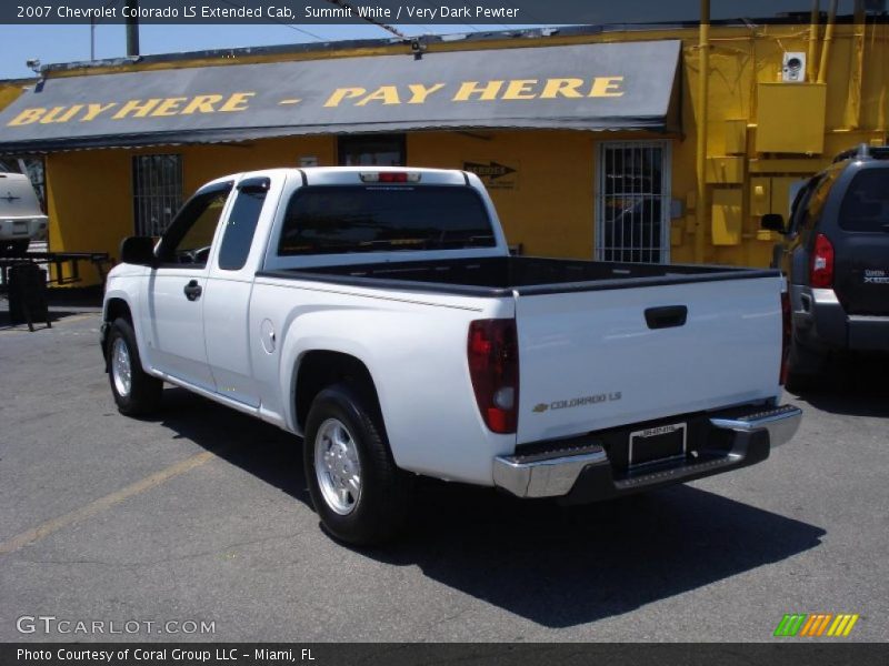 Summit White / Very Dark Pewter 2007 Chevrolet Colorado LS Extended Cab