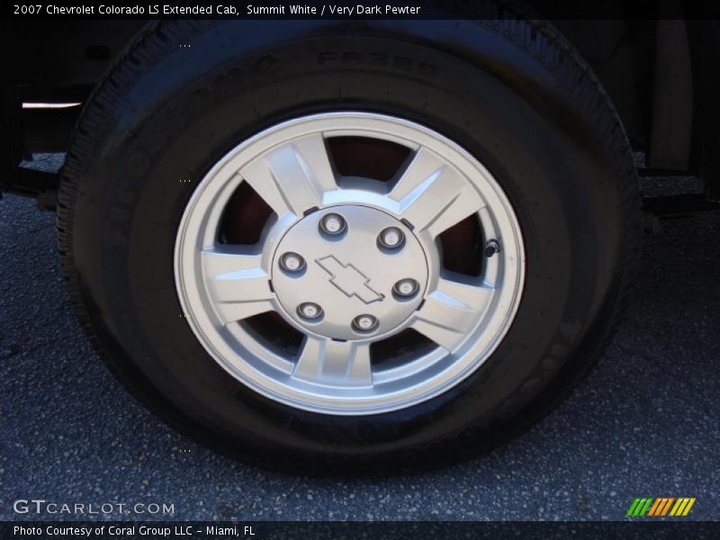 Summit White / Very Dark Pewter 2007 Chevrolet Colorado LS Extended Cab