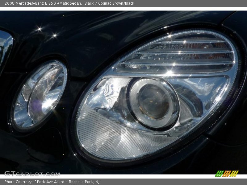 Black / Cognac Brown/Black 2008 Mercedes-Benz E 350 4Matic Sedan