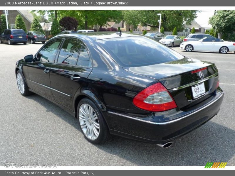 Black / Cognac Brown/Black 2008 Mercedes-Benz E 350 4Matic Sedan