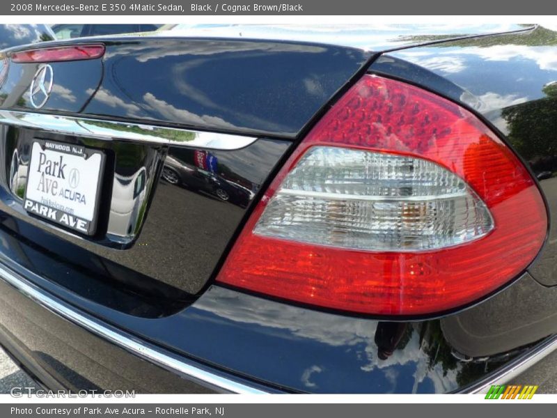 Black / Cognac Brown/Black 2008 Mercedes-Benz E 350 4Matic Sedan