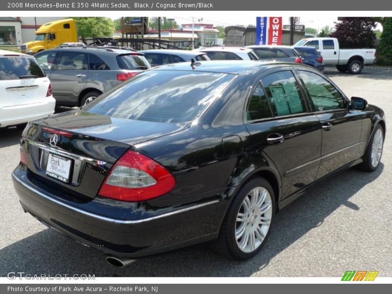 Black / Cognac Brown/Black 2008 Mercedes-Benz E 350 4Matic Sedan