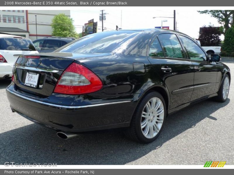 Black / Cognac Brown/Black 2008 Mercedes-Benz E 350 4Matic Sedan
