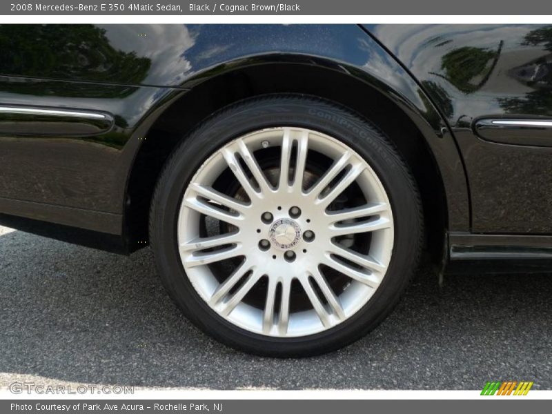 Black / Cognac Brown/Black 2008 Mercedes-Benz E 350 4Matic Sedan