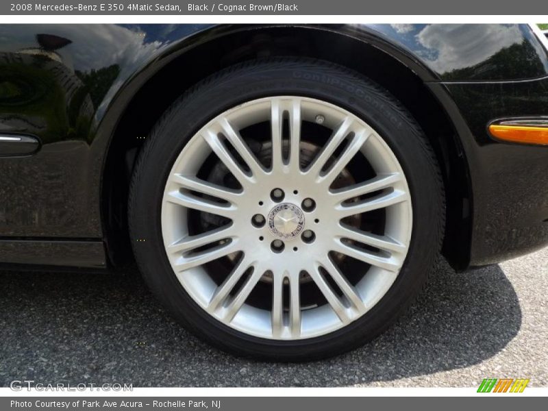 Black / Cognac Brown/Black 2008 Mercedes-Benz E 350 4Matic Sedan
