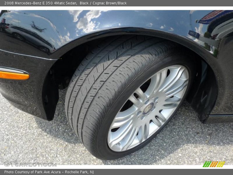 Black / Cognac Brown/Black 2008 Mercedes-Benz E 350 4Matic Sedan