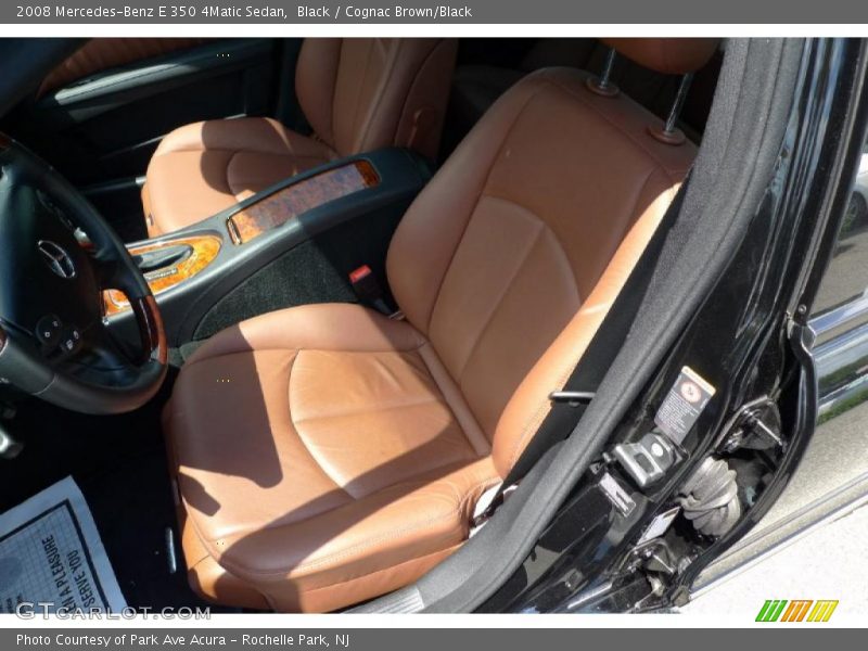 Black / Cognac Brown/Black 2008 Mercedes-Benz E 350 4Matic Sedan