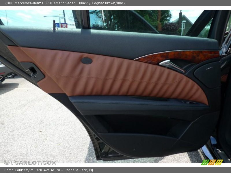 Black / Cognac Brown/Black 2008 Mercedes-Benz E 350 4Matic Sedan