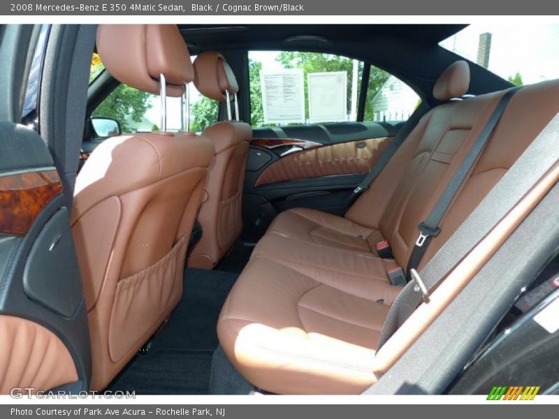 Black / Cognac Brown/Black 2008 Mercedes-Benz E 350 4Matic Sedan