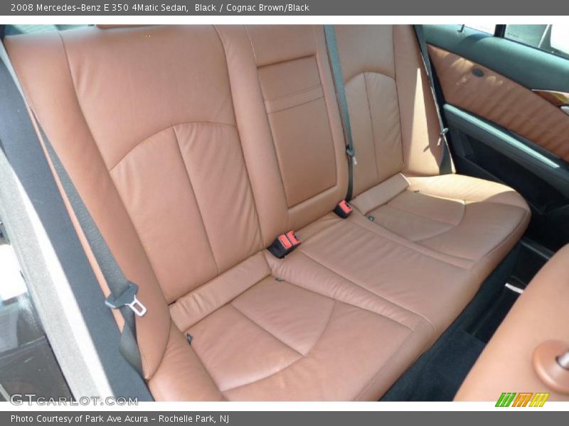 Black / Cognac Brown/Black 2008 Mercedes-Benz E 350 4Matic Sedan