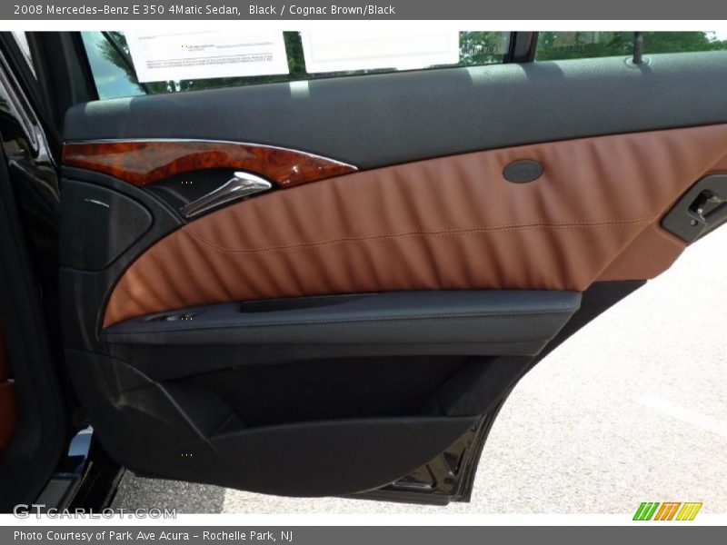 Black / Cognac Brown/Black 2008 Mercedes-Benz E 350 4Matic Sedan
