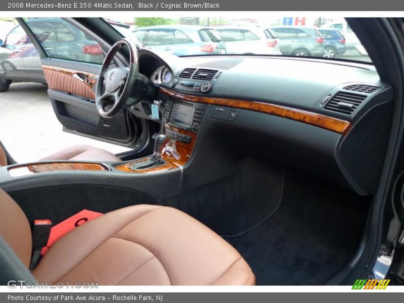 Black / Cognac Brown/Black 2008 Mercedes-Benz E 350 4Matic Sedan