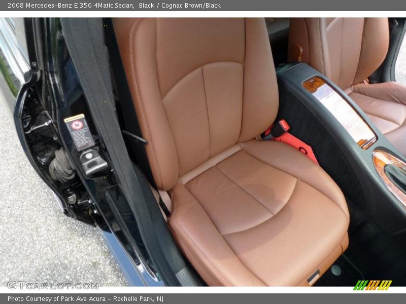 Black / Cognac Brown/Black 2008 Mercedes-Benz E 350 4Matic Sedan