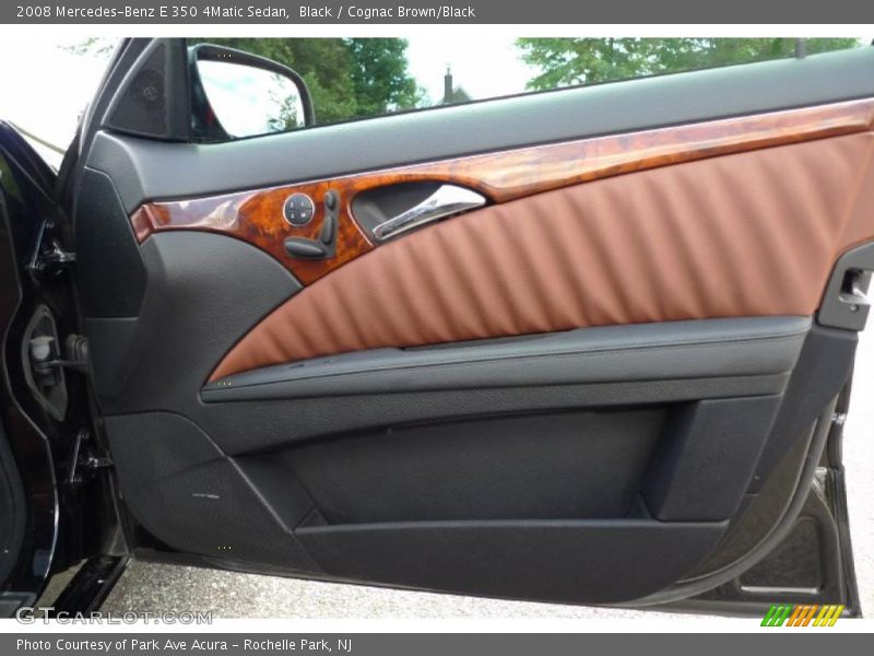 Black / Cognac Brown/Black 2008 Mercedes-Benz E 350 4Matic Sedan