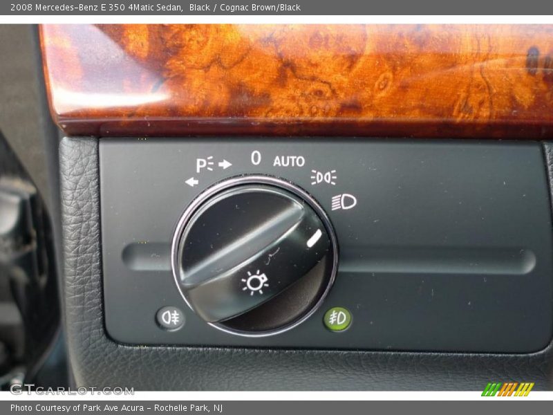 Black / Cognac Brown/Black 2008 Mercedes-Benz E 350 4Matic Sedan