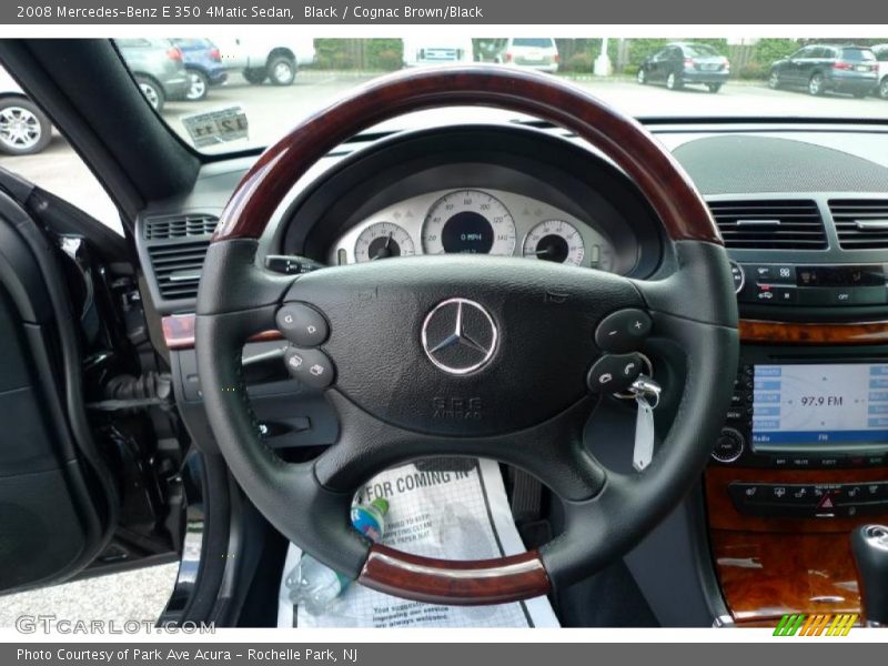 Black / Cognac Brown/Black 2008 Mercedes-Benz E 350 4Matic Sedan