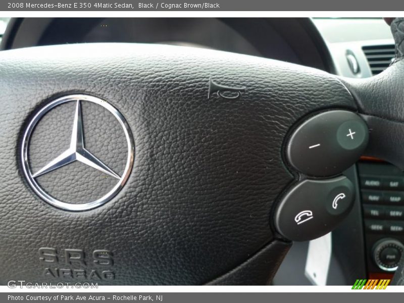 Black / Cognac Brown/Black 2008 Mercedes-Benz E 350 4Matic Sedan
