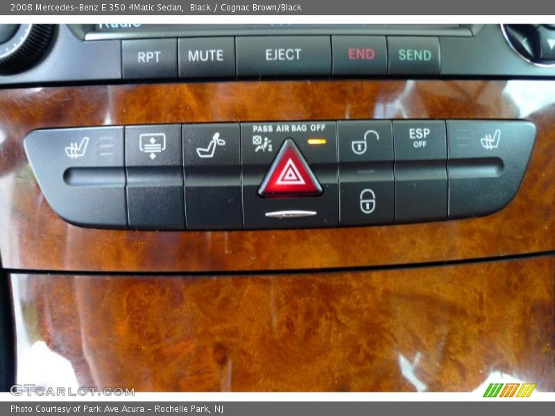 Black / Cognac Brown/Black 2008 Mercedes-Benz E 350 4Matic Sedan