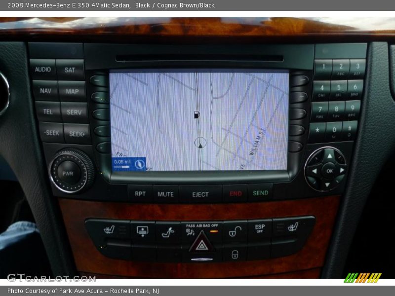 Black / Cognac Brown/Black 2008 Mercedes-Benz E 350 4Matic Sedan