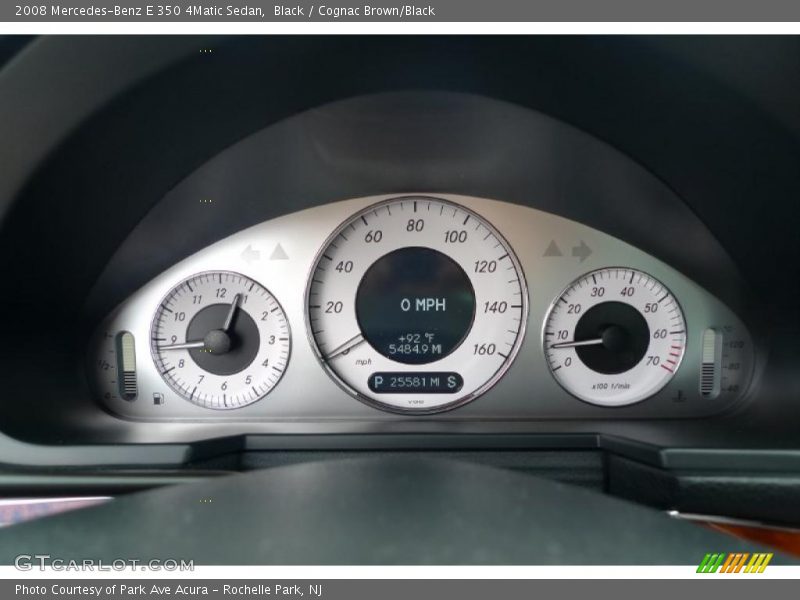 Black / Cognac Brown/Black 2008 Mercedes-Benz E 350 4Matic Sedan