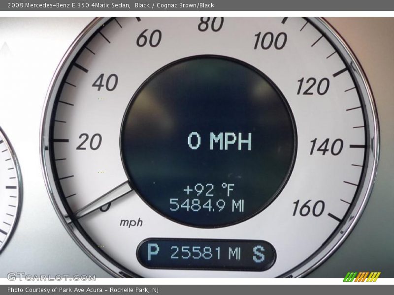 Black / Cognac Brown/Black 2008 Mercedes-Benz E 350 4Matic Sedan
