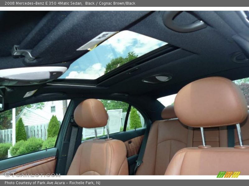 Black / Cognac Brown/Black 2008 Mercedes-Benz E 350 4Matic Sedan